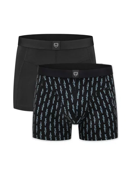 A-dam Boxeri albastru deschis negru