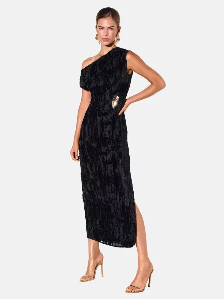 Friends Like These Rochie de seară gri metalic negru