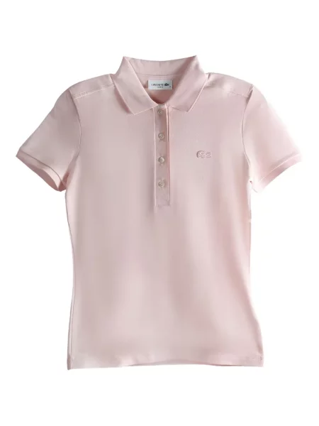 Polo Lacoste cu broderie roz