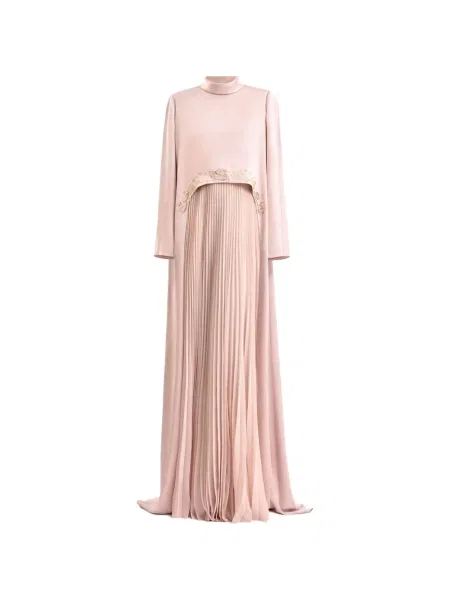 Rochie Gemy Maalouf plisată roz