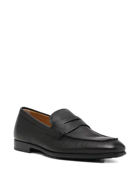 Pantofi loafer Santoni negru