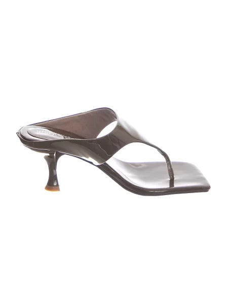 Klapki Jeffrey Campbell skórzane brązowe