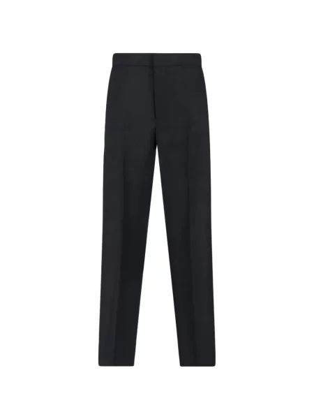 Pantaloni Maison Margiela de lână negru