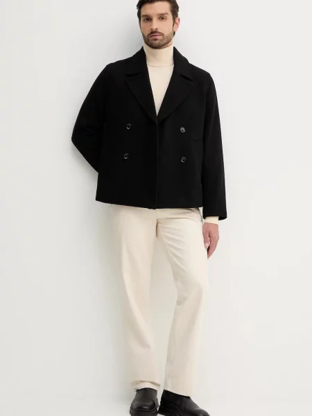 Светр з домішкою вовни Sisley легкий гольф бежевий