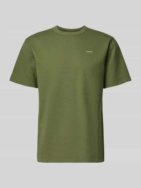 T-shirt o kroju regular fit z fakturowanym wzorem G-star Raw zielona