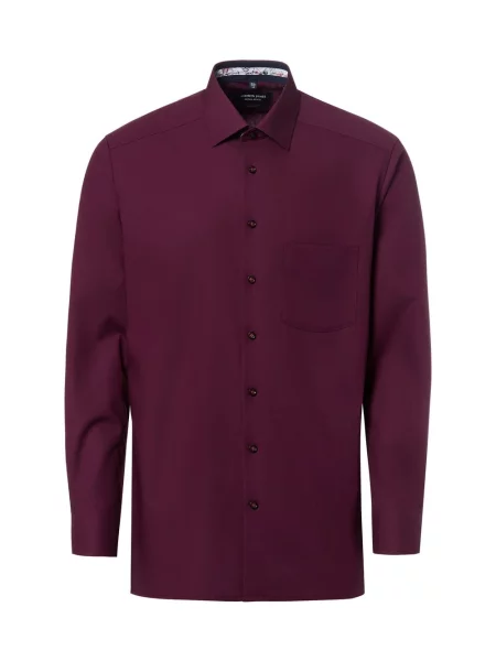 Andrew James koszula biznesowa Mężczyźni Regular Fit lila jednolity 39