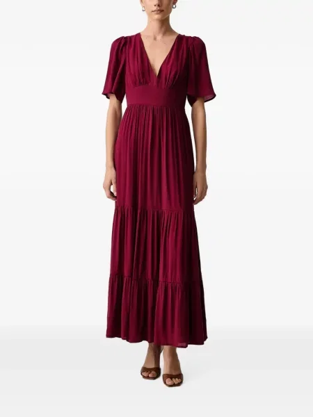 Rochie maxi Morgan cu legături roșu