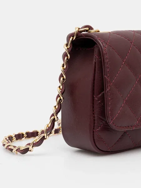 Шкіряна сумочка Answear.LAB бордовий