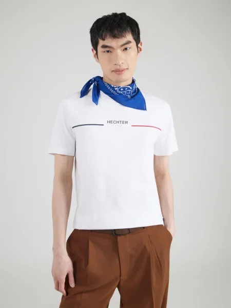 HECHTER PARIS Tricou bleumarin / roșu alb