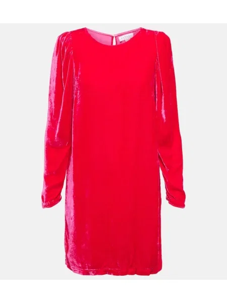 Zamatové šaty Velvet červená