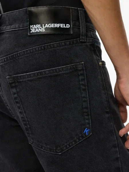 Дънки straight leg Karl Lagerfeld Jeans сиво