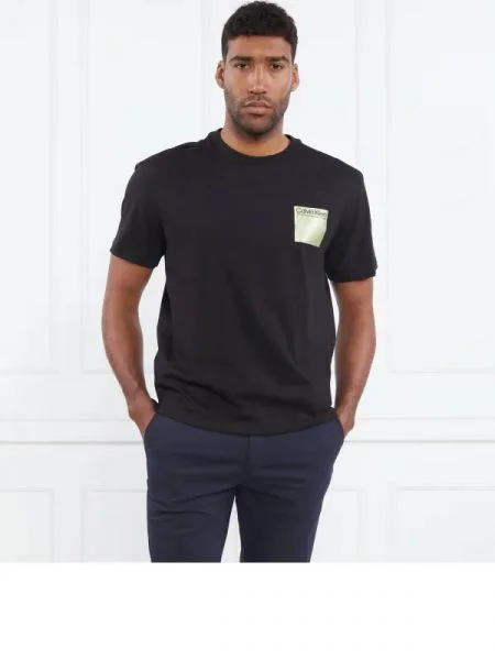 Calvin Klein Tricou ELEMENTA PHOTO BACK PRINT TEE negru