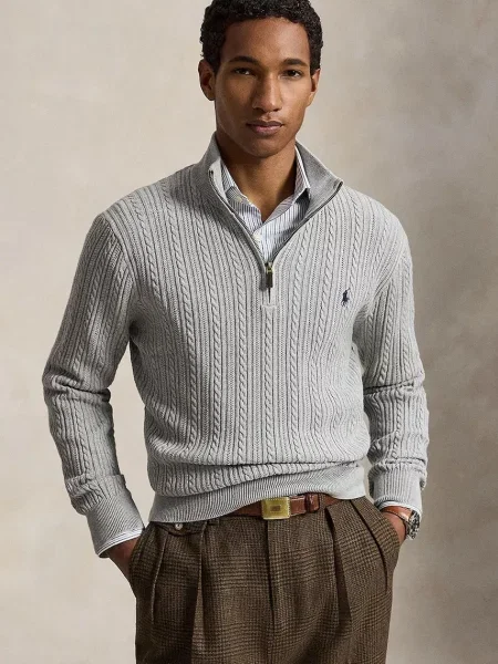 Polo Ralph Lauren pulover pentru bărbați din gri