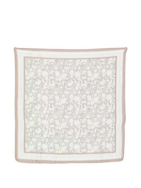 Fular Marc O'polo cu model floral cu imagine verde