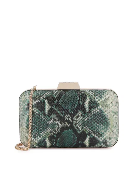 Kazar Pisemska torbica meta / svetlo zelena črna