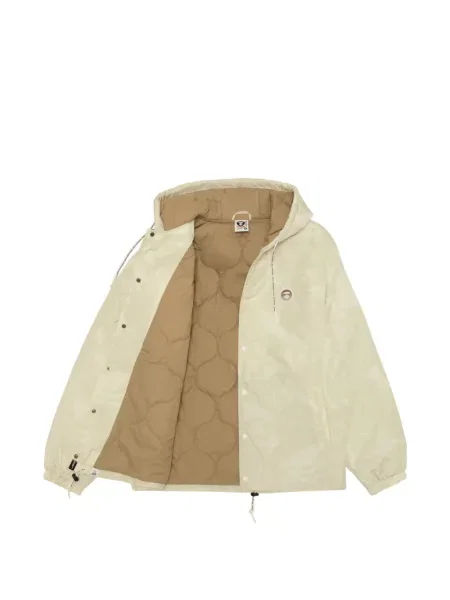 Geacă Aape By A Bathing Ape cu glugă cu imagine cu model camuflaj