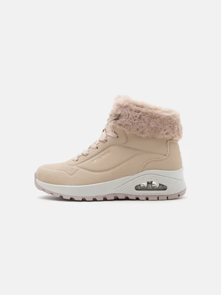 SKECHERS Ghete cu șireturi UNO RUGGED taupe gri