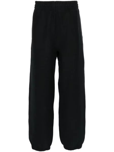 Pantaloni Burberry alergare cu autograf negru