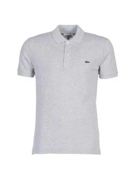 Polo tričko Lacoste sivá
