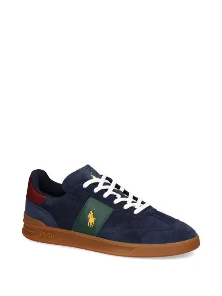 Sneakerși Polo Ralph Lauren din fleece verde