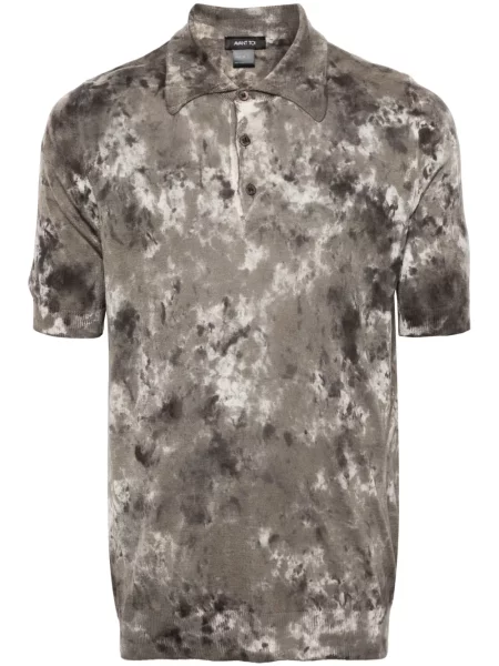 Polo Avant Toi cu imagine cu imprimeu abstract verde