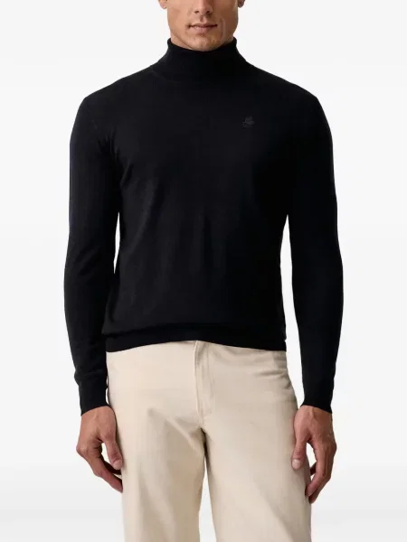 Pulover Karl Lagerfeld cu broderie negru