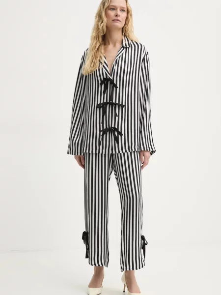 Пижама The Sleeper дамска от сатен черно