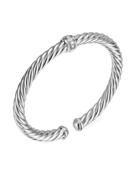 Brăţară David Yurman argintiu