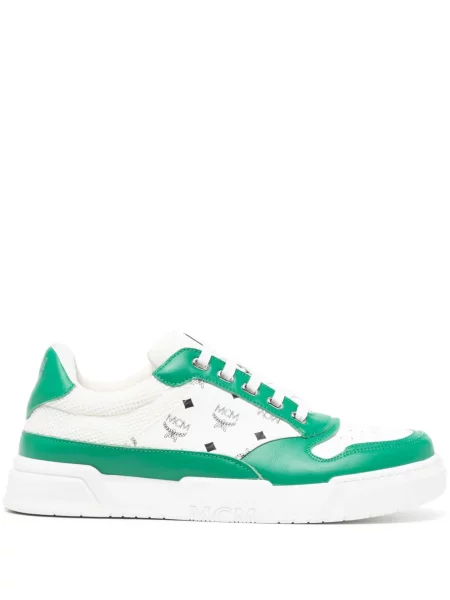 Sneakerși Mcm cu imagine verde