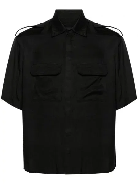 Къс риза Neil Barrett черно