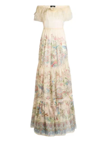 Rochie Etro cu model floral cu imagine de costum