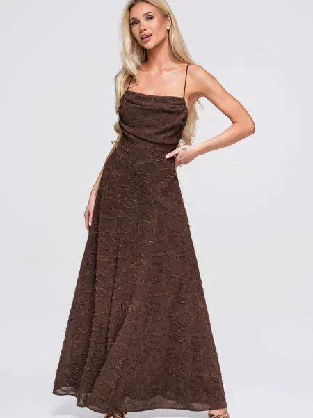 Rochie maxi Edoti maro
