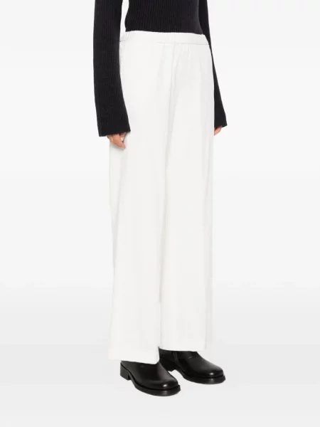 Pantaloni Aspesi de catifea cord alb