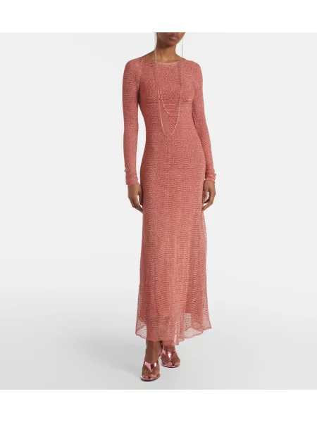 Sandale Alaïa din piele roz