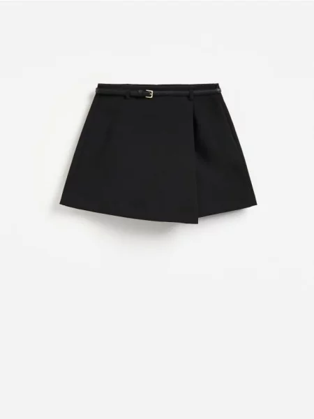Reserved Fustă tip tenis cu curea negru