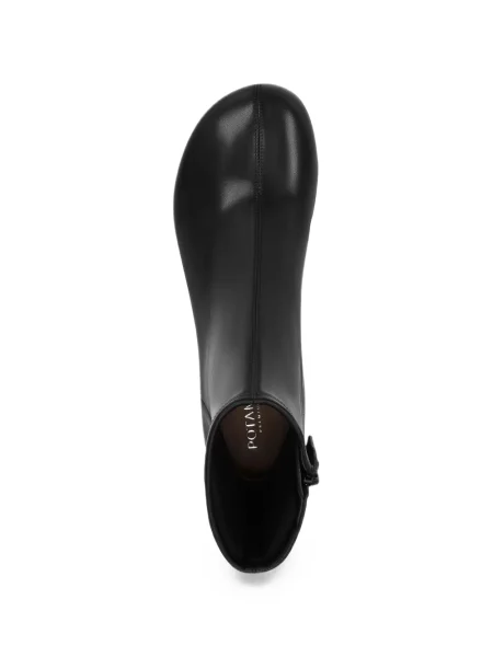 Cizme scurte Potamy din piele negru