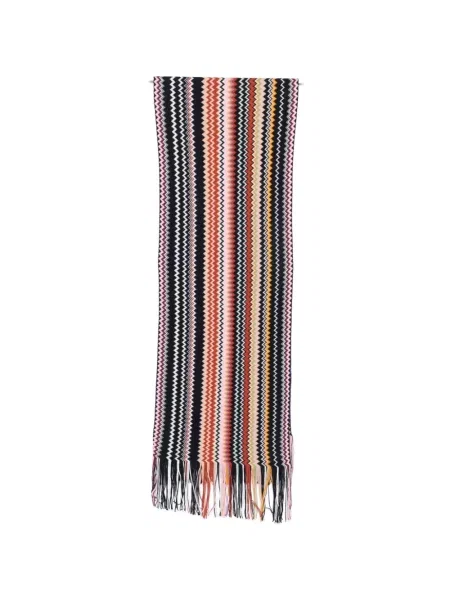 Fular Missoni cu franjuri negru