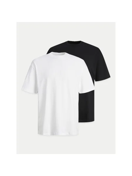 Jack&Jones 2 póló készlet Bradley Színes Wide Fit fehér
