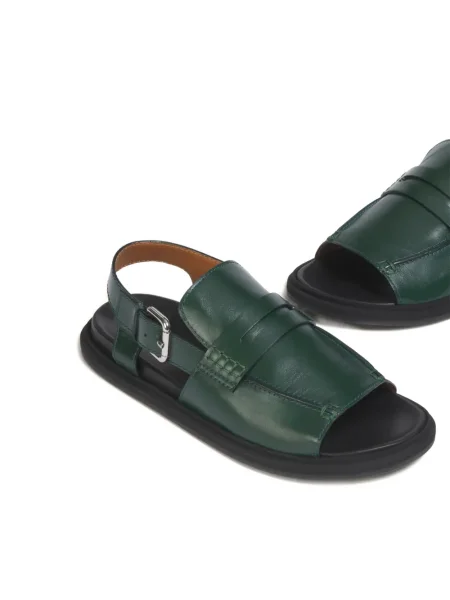 Sandale Marni cu cataramă verde