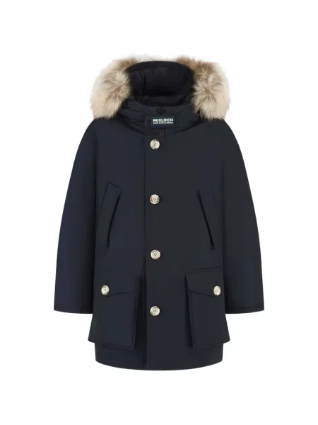 Parka dziecięca Woolrich niebieska