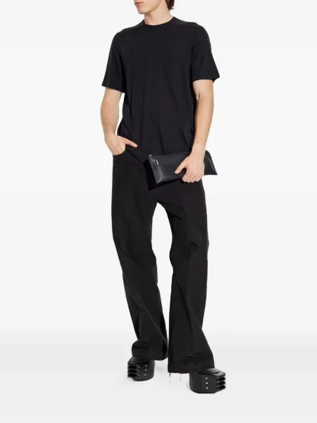 Tricou Rick Owens cu decolteu rotund scurt negru