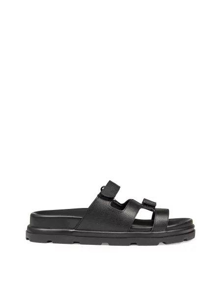 Шкіряні Шльопанці Alex Bell чорний