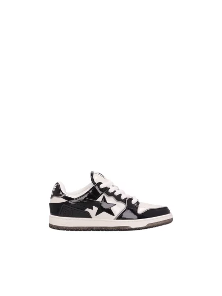 Sneakersy A Bathing Ape® skórzane czarne