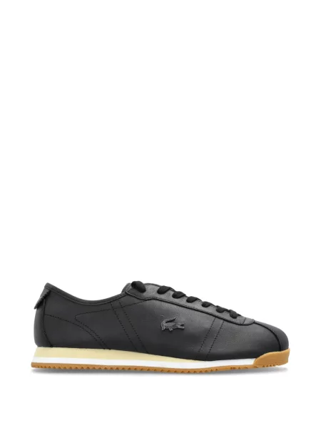 Sneakerși Lacoste cu șireturi din dantelă negru