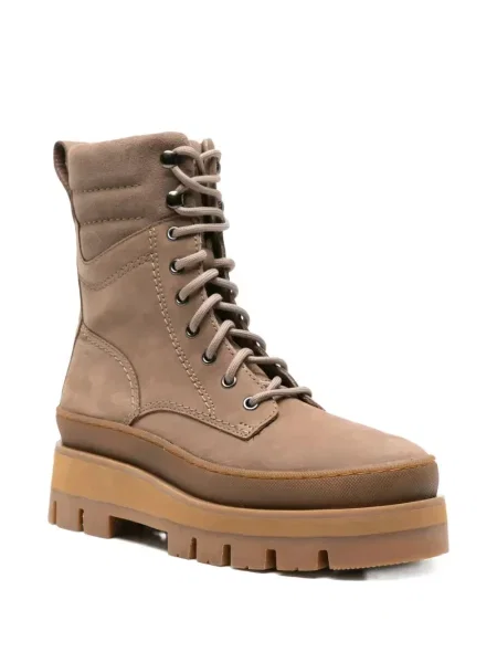 Боти Clarks Originals с връзки с дантела кафяво