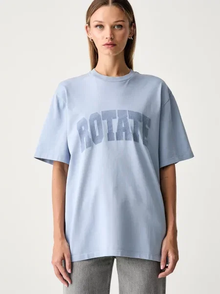 Rotate tricou pentru femei din albastru