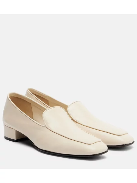 Pantofi loafer Herbert Levine din piele alb