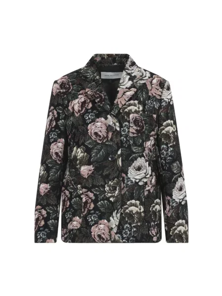 Marynarka Dries Van Noten żakardowa czarna