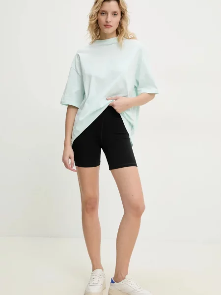 By Malene Birger szorty SIOLA gładkie high waist czarny