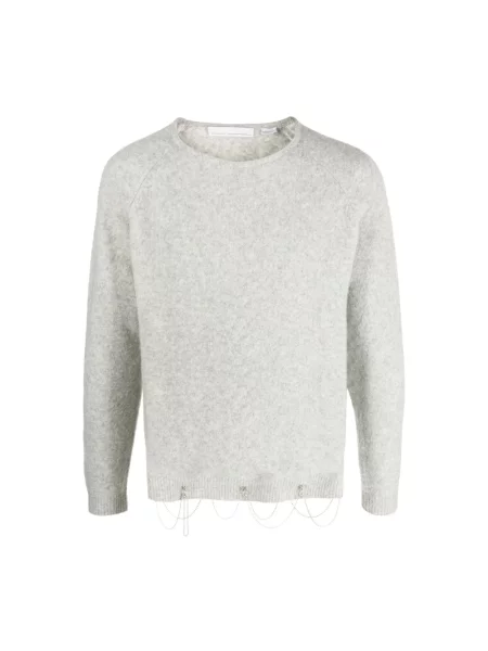 Sweter Random Identities wełniany szary